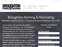 Tablet Screenshot of broughtonpainting.com